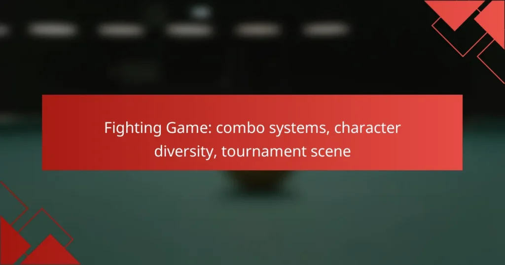 Fighting Game: combo systems, character diversity, tournament scene