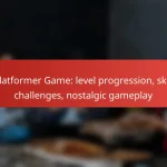 Platformer Game: level progression, skill challenges, nostalgic gameplay