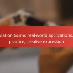 Simulation Game: real-world applications, skill practice, creative expression