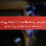 Strategy Game: critical thinking, long-term planning, adaptive strategies