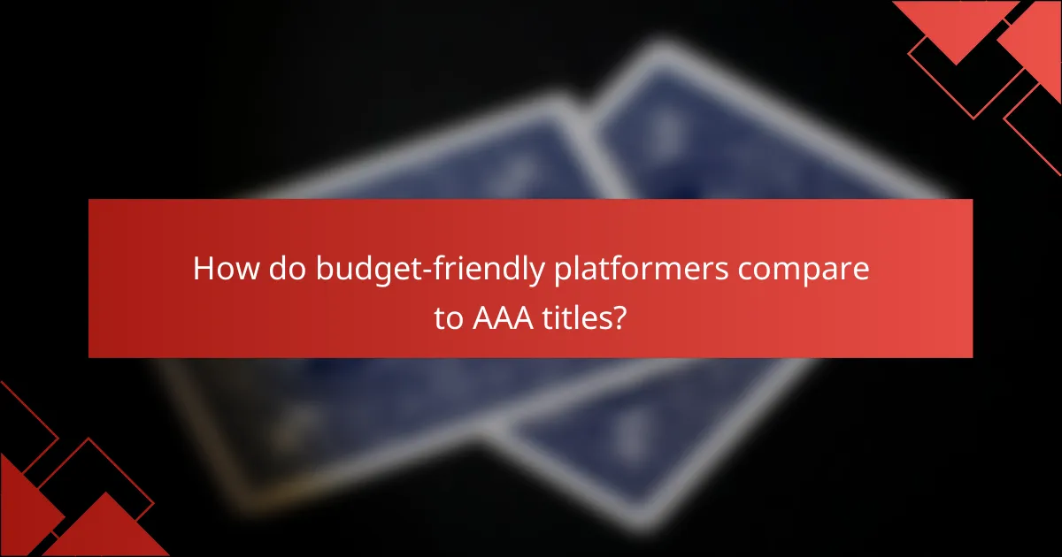 How do budget-friendly platformers compare to AAA titles?
