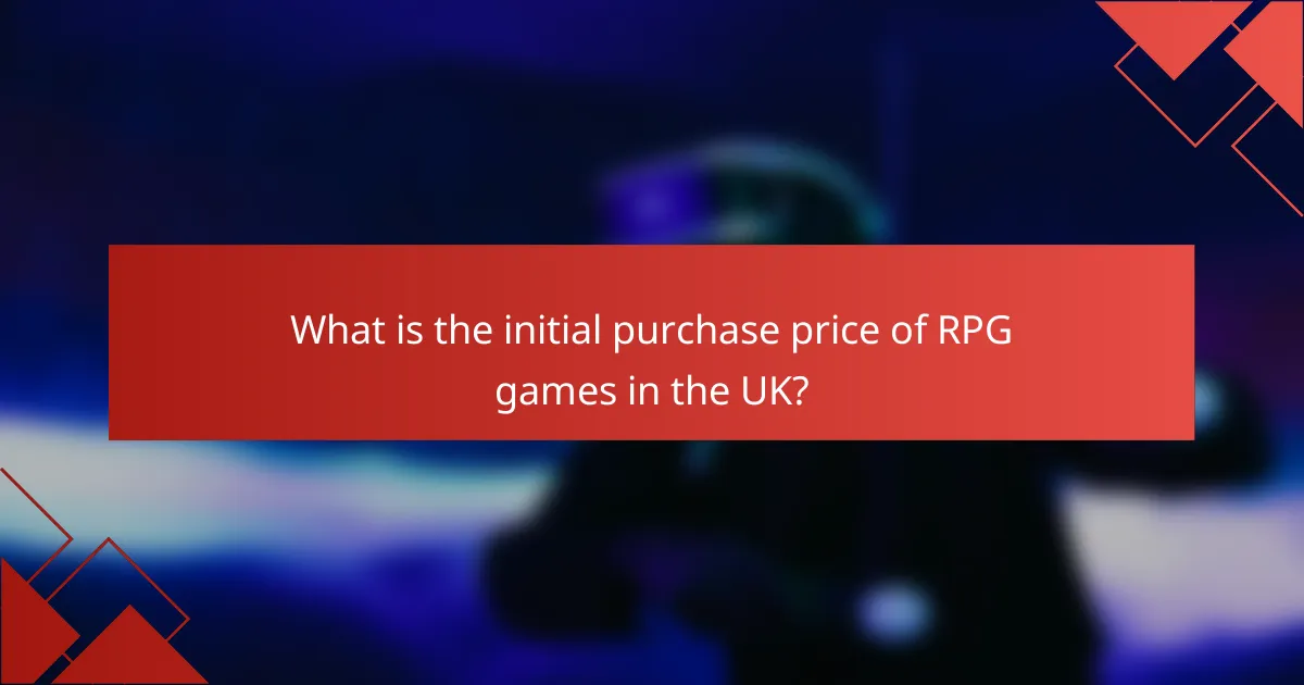What is the initial purchase price of RPG games in the UK?